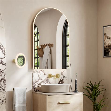 Alba Arch Led Bathroom Mirror Hib Ltd