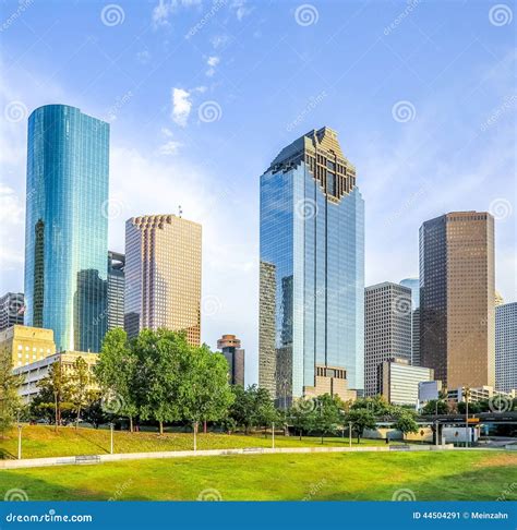 Skyline Of Houston Texas Stock Image Image Of America 44504291