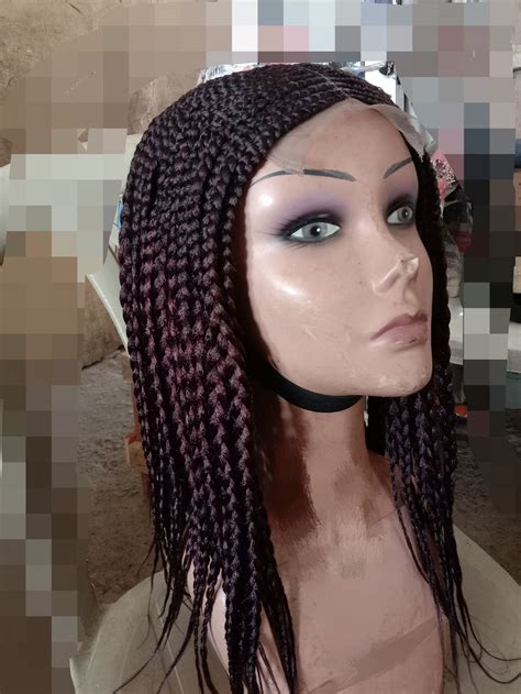 Ready To Ship Ghana Braided Wig Cornrow Braided Wig For Black Etsy