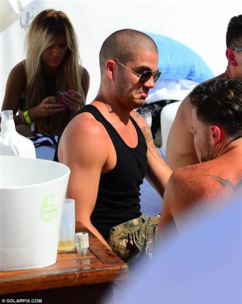 Max George Receives A Kiss From Two Beauties In Marbella Daily Mail