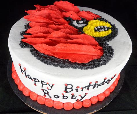 10 University Of Louisville Cardinal Birthday Ideas Birthday Cake Hair