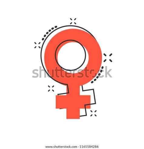 Vector Cartoon Female Sex Symbol Icon Stock Vector Royalty Free 1165584286 Shutterstock