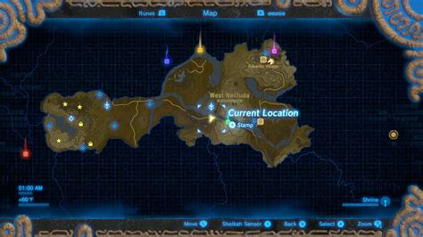The Legend Of Zelda Breath Of The Wild Detailed Map Images Reveals
