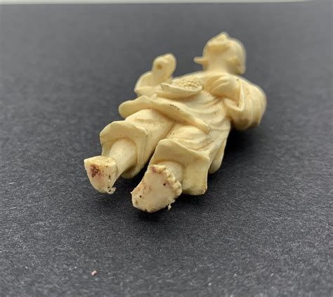 Antiques Atlas Carved Ivory Figurine Fisherman Circa 1820