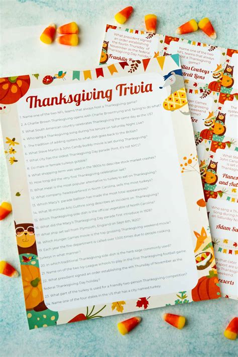 A place for trivia lovers to call home. Free Printable Thanksgiving Trivia Questions - Play Party ...