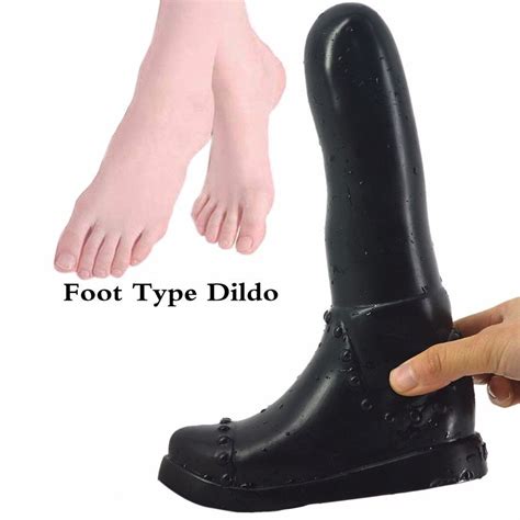 Novelty Foot Type Huge Big Dildo Woman Masturbator Sex Toys Artificial Penis Fake Dick Large