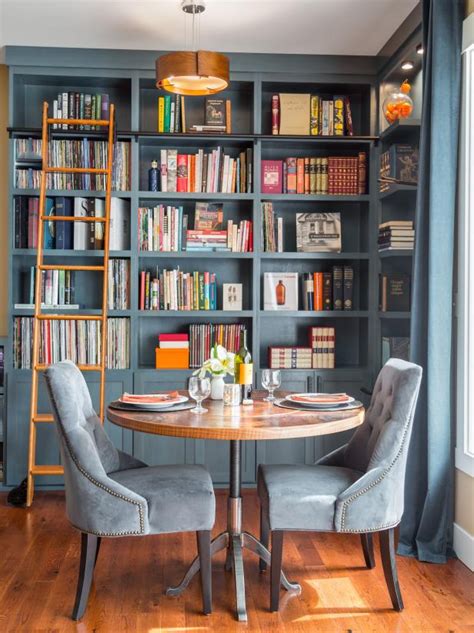 15 Chic Ways To Decorate With Slate Gray Home Library Decor Cozy