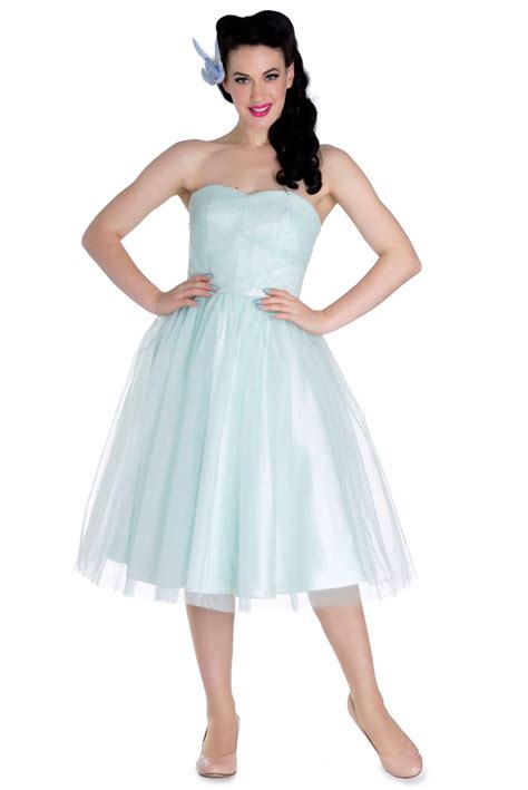 Hell Bunny Tamara 50s Party Prom Wedding Dress Mint