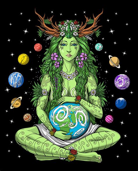 Gaia Mother Earth Digital Art By Nikolay Todorov Fine Art America