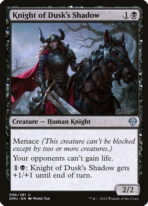 Knight Of Dusks Shadow · Dominaria United Dmu 96 · Scryfall Magic