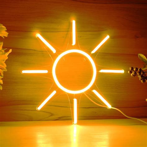 Sun Bright Room Decoration Flex Silicone Led Neon Sign Etsy