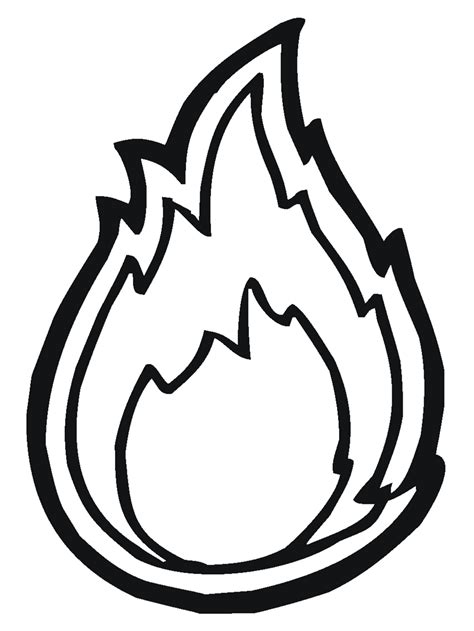 Coloring Page Of Fire Coloring Home