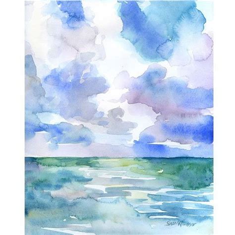 Abstract Sea Watercolor Ocean Watercolor Paintings Abstract Abstract