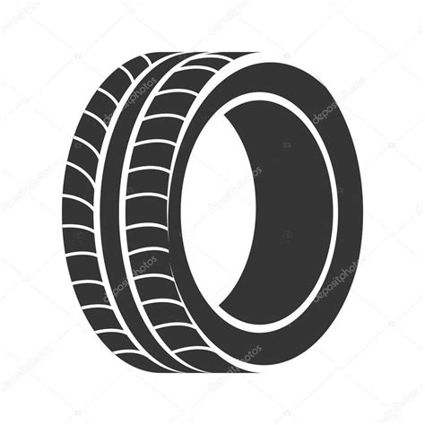 Tire Road Wheel Vector Graphic Icon Stock Vector Image By ©yupiramos