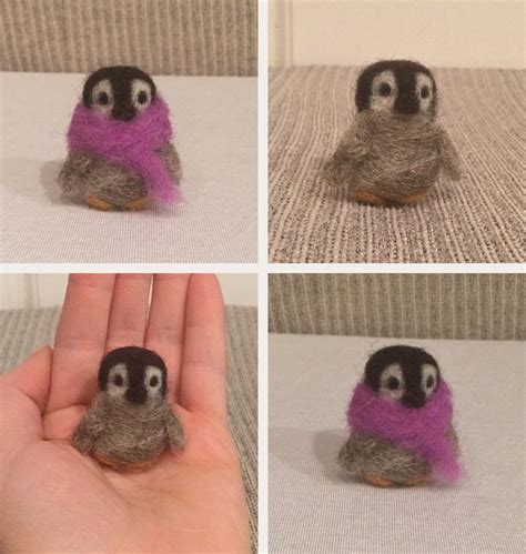 Cute Miniature Felted Penguin Babies 🐧💕 Rsomethingimade