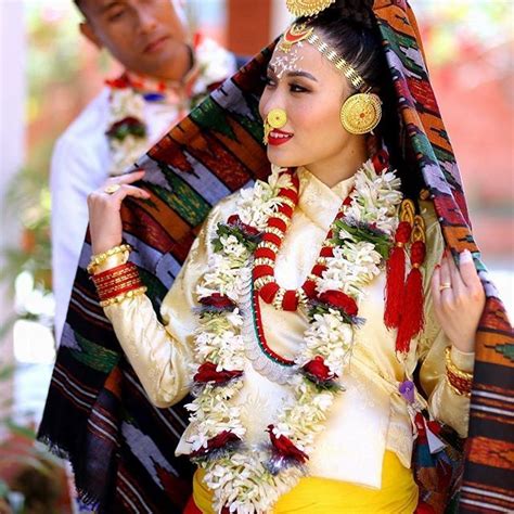 Limbu Nepali Bride Nepal Culture Indian People South Asian Wedding