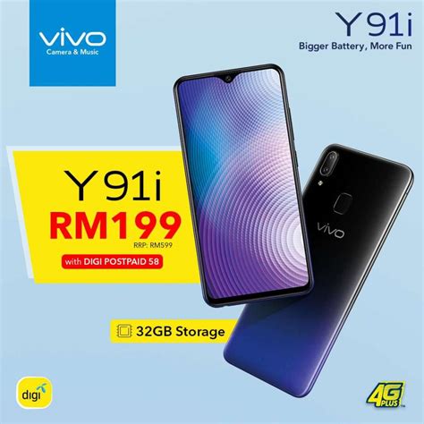 Vivo y91i smartphone has a ips lcd display. Digi brings vivo Y91/Y91i for as low as RM199! - Zing Gadget