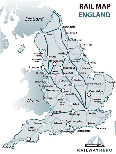 Rail Map Of England With Towns