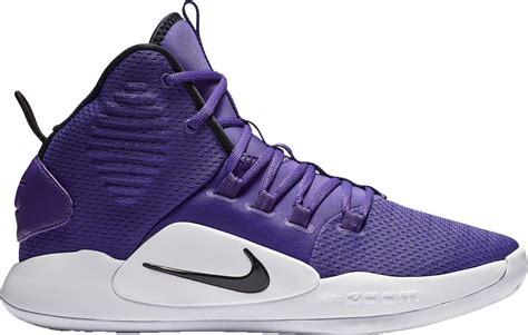 Nike Lace Hyperdunk X Mid Basketball Shoes In Purplewhite Purple For