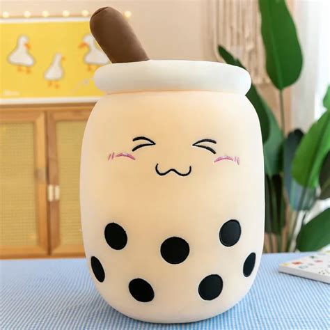 Boba Plushie Kawaii Room Deco Bubble Tea Plush Toy Kawaii Plush Stuffed