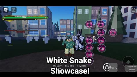 White Snake Showcase Roblox Crusaders Heaven Youtube