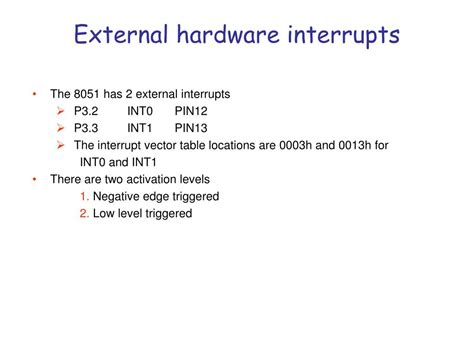 Ppt 8051 Interrupts Powerpoint Presentation Free Download Id3765961