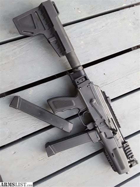Armslist For Sale Pak 9 9mm Ak Variant With Pistol Brace