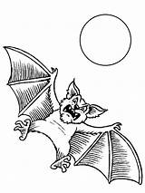 Bat Coloring sketch template