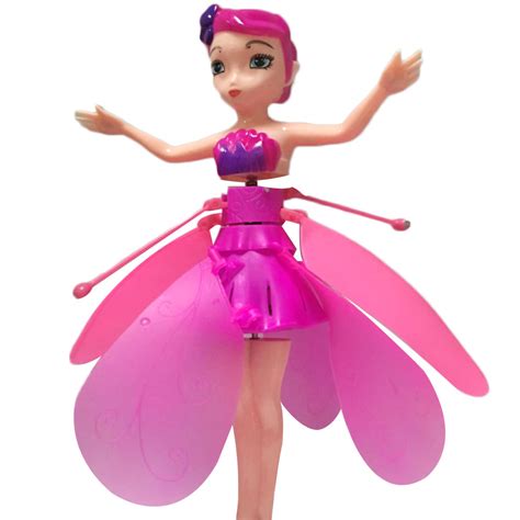 New Flying Fairy Flutterbye Flower Fairy Doll Girl Interactive Toy