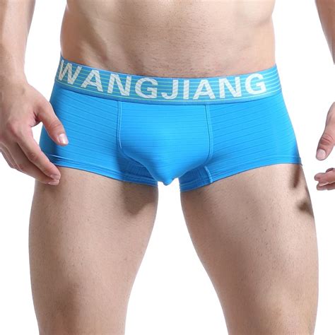 Man Cotton Underwear Men Sexy Ice Silk Enhancing Penis Pouch Boxers
