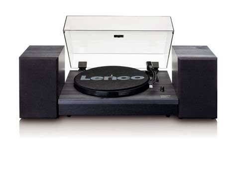 Lenco Ls Turntable And Speakers Black Bluetooth Vinyl Record