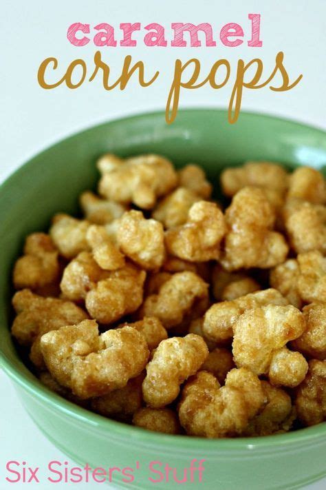 Caramel Corn Pops Recipe Recipe Yummy Snacks Snack Mix Recipes Snacks