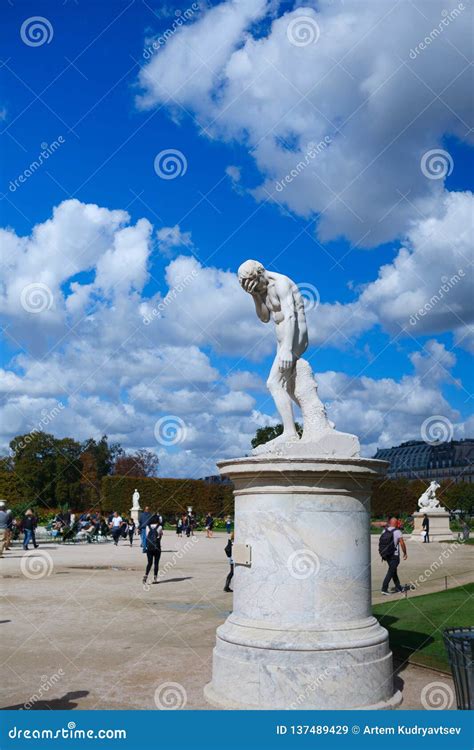 The Ancient Sculpture In Jardin Des Tuileries Tuileries Garden Paris