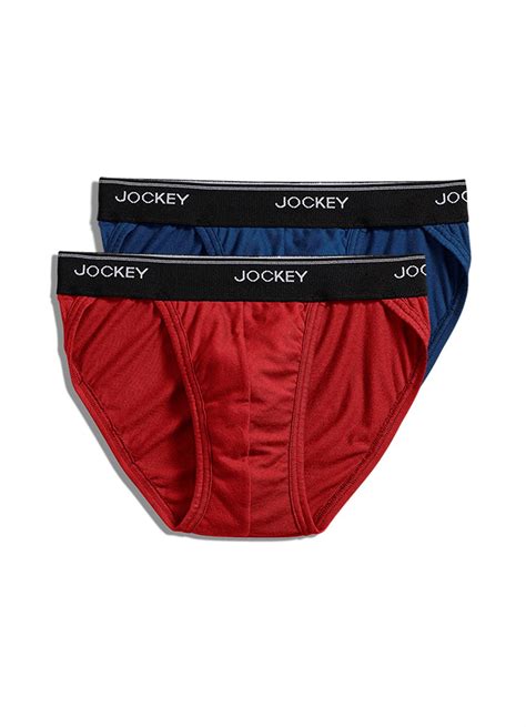 Jockey Mens Elance String Bikini 2 Pack Underwear String Bikinis 100