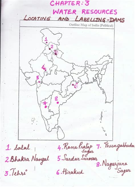 Major Rivers And Dams In India Map Class Collections Houst Decor