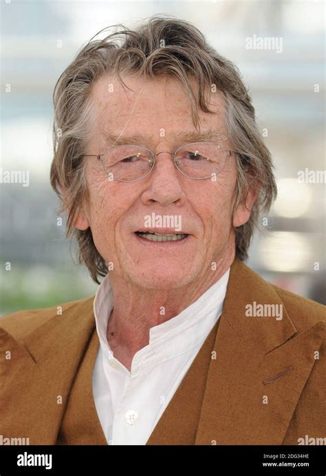 File Photo John Hurt At The Photocall For Melancholia The Palais Des Festivals In Cannes On