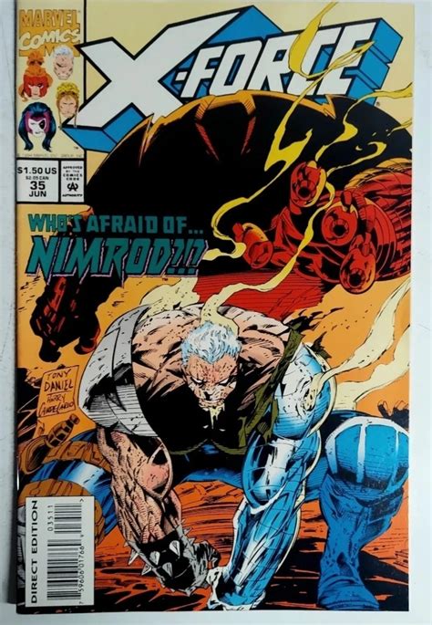 X Force 35 Nimrod Vs X Force Cable Marvel June 1994 Tony Daniel