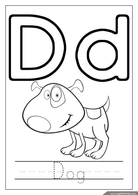 Preschool Letter D Coloring Pages Sketch Coloring Page