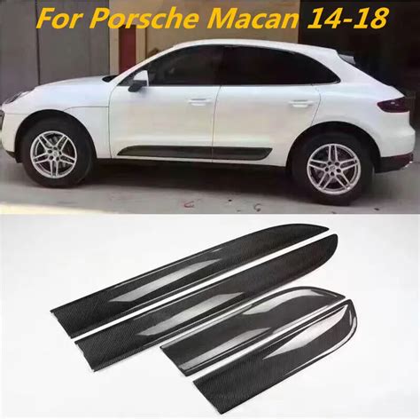 Jioyng Pcs Carbon Fibre Car Side Door Body Protector Molding Cover