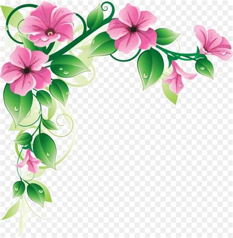 Flower Floral Design Clip Art Flower Frame 10061024 Transprent Png