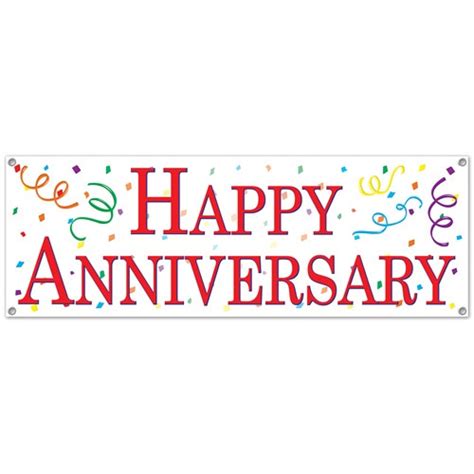 Happy Anniversary Sign Banner Partycheap
