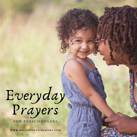Ready Prayers For Preschoolers Everyday Prayers Mom Prayers Preschool