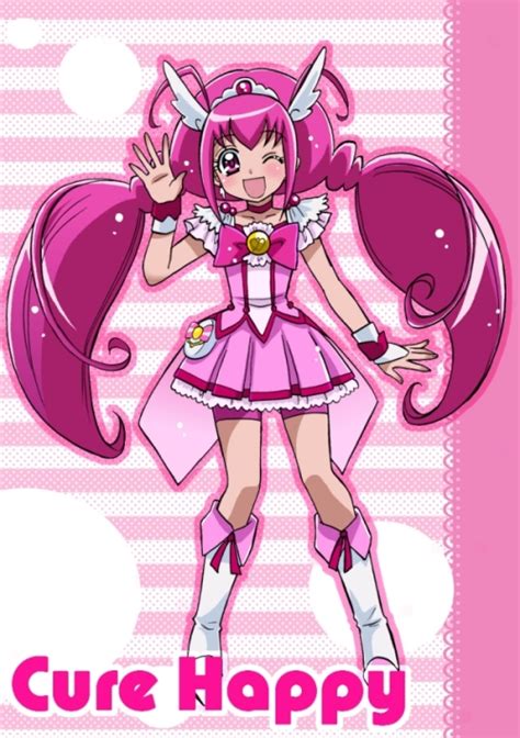 Hoshizora Miyuki And Cure Happy Precure And 1 More Drawn By Nanjou