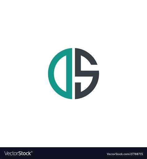Initial Letter Ds Creative Design Logo Royalty Free Vector