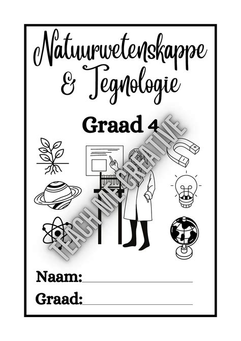 Voorblad Vir Natuurwetenskappe And Tegnologie Graad 4 Teacha