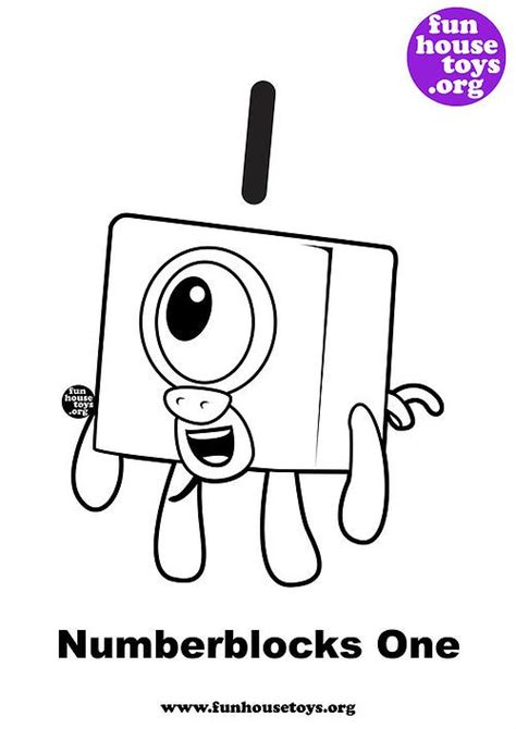 Fun House Toys Numberblocks Free Printable Coloring Pages Free