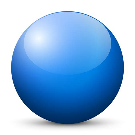 Light Blue Colored Sphere Orb With Shinyglossy And Gleaming Surface