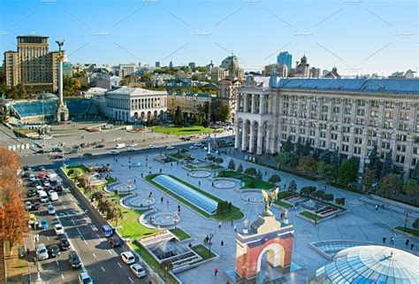 Kiev City Center Ukraine Architecture Stock Photos ~ Creative Market