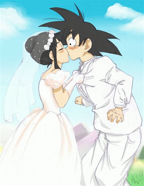 Just Married By Socij Deviantart Com On Deviantart Goku Dibujos
