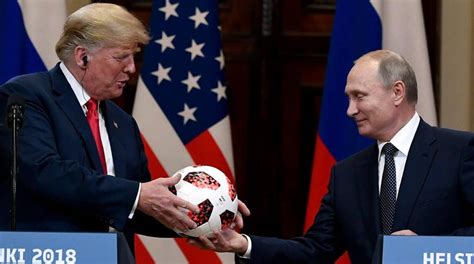 Putin Gives Trump A World Cup Soccer Ball Tells Him Now The Ball Is